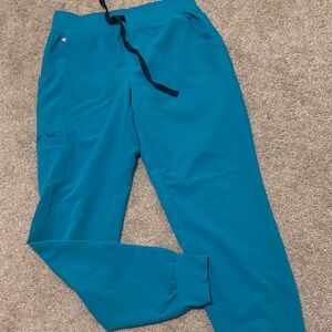 Figs Zamora Women's Teal Jogger Scrub Pants